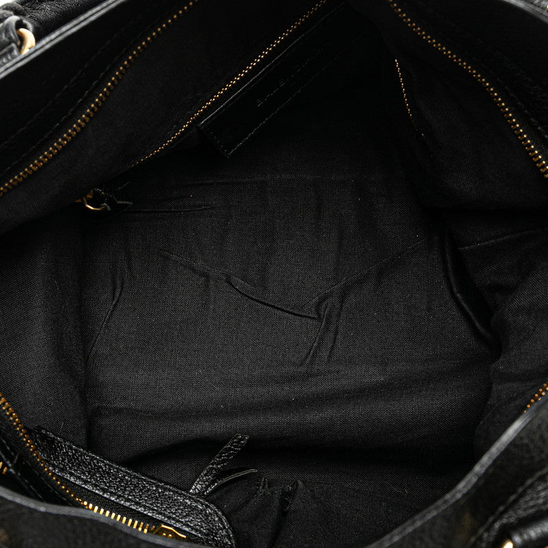 Balenciaga Classic Metal Edge City Handbag 390157 Black G Leather  BALENCIAGA