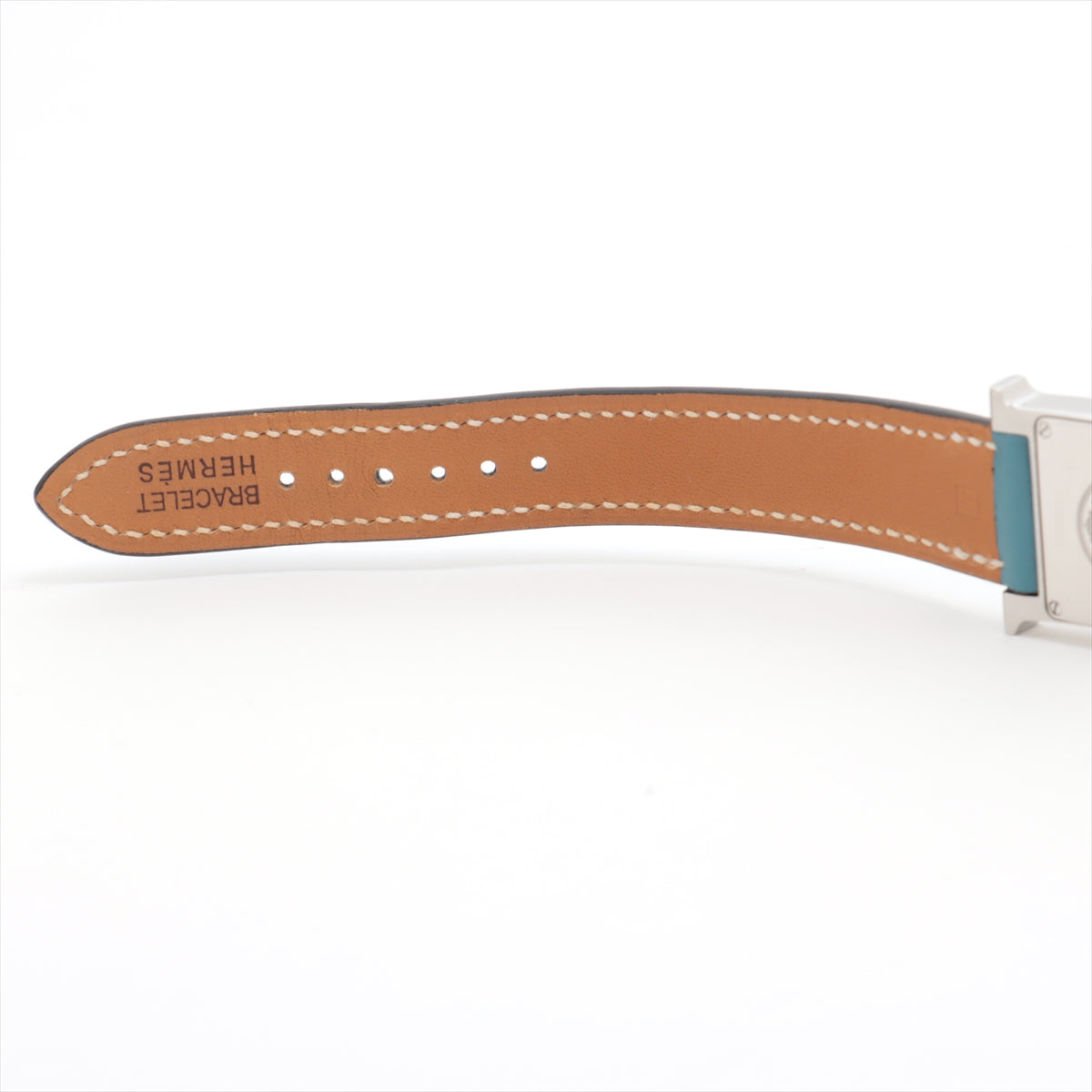 Hermes H Watch HH1.210 SS  Leather QZ Ivory  Driver