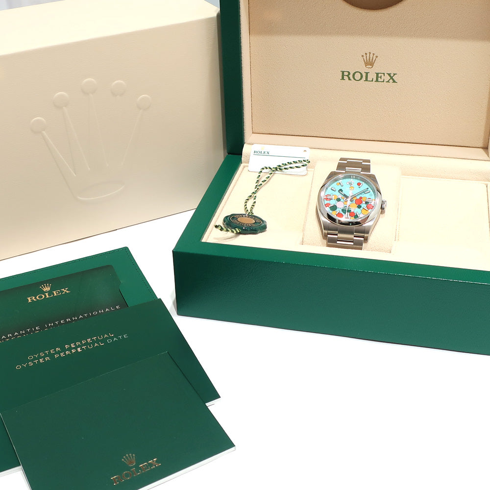 Rolex Oaster Perfect Celebration   126000 36mm SS Automatic  Stainless Watch Box Warranty Certificate Mens