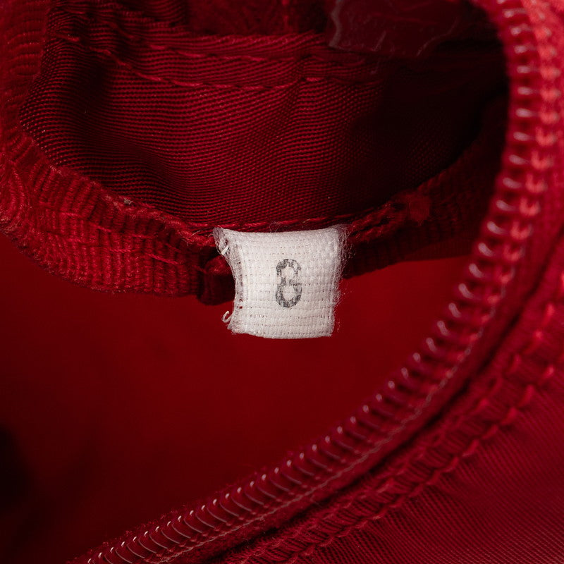 Prada Triangle Logo  Pouch MV175 Red Nylon Leather  Prada