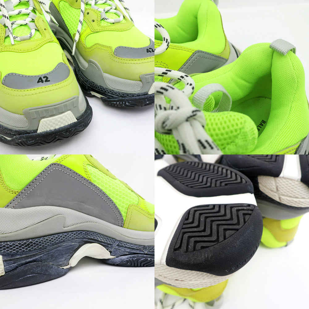 Balenciaga Triple S Sneaker 512175 Size 42 Light Green  Neon  Mens Shoes