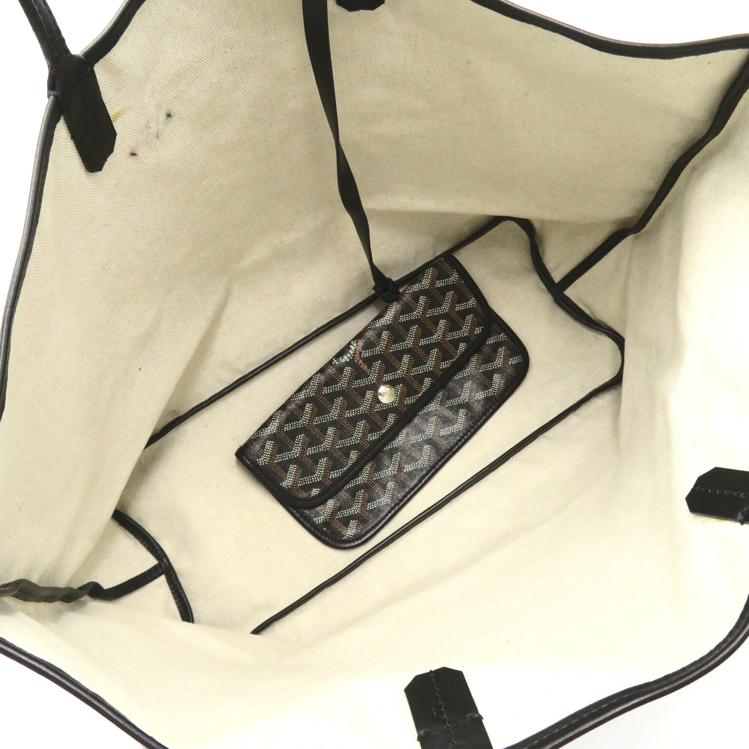 Goyar GOYARD Sun-Lype PM  Bag PVC Coated Canvas   Black