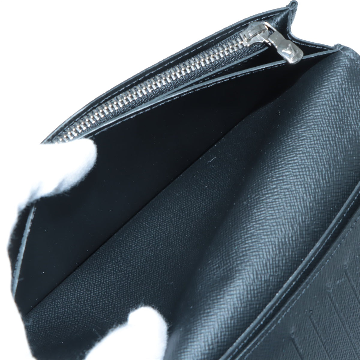 Louis Vuitton Taiga Portfolio Braza M30501 Noneir Long  Reaction Wallet