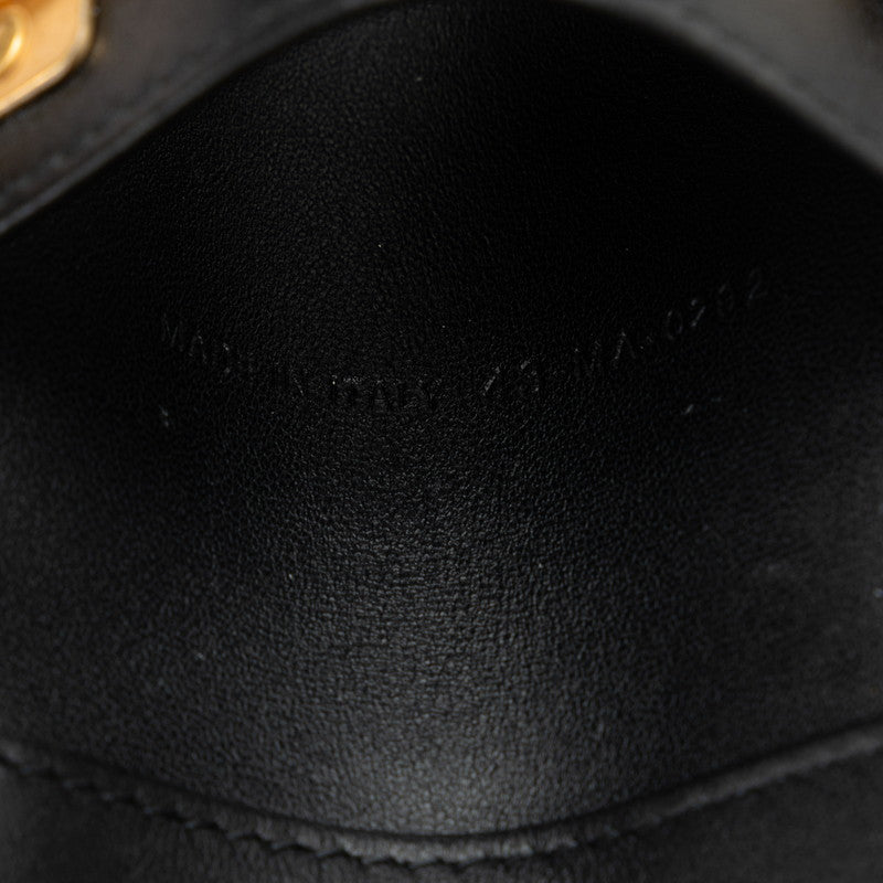 Dior Saddle Keycase Black G Leather  Dior