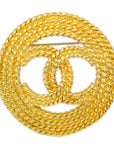 Chanel Gold Medallion Brooch Pin 28