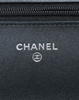Chanel Matrasse  Chain Wallet Gr Black G  ay