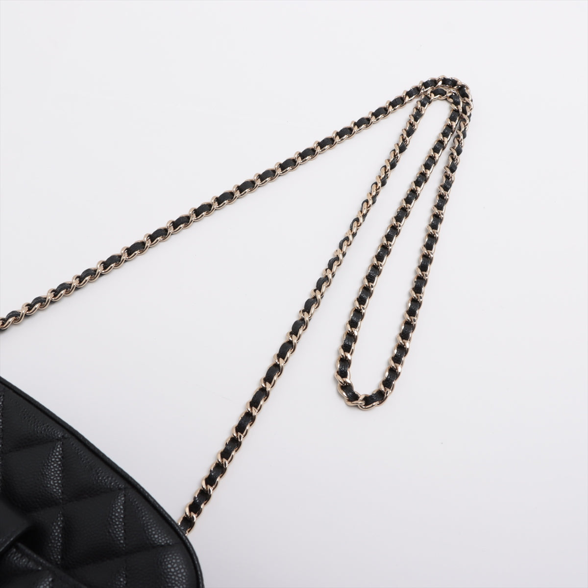 Chanel Matrasse Caviar S Chain Shoulder Bag Black G