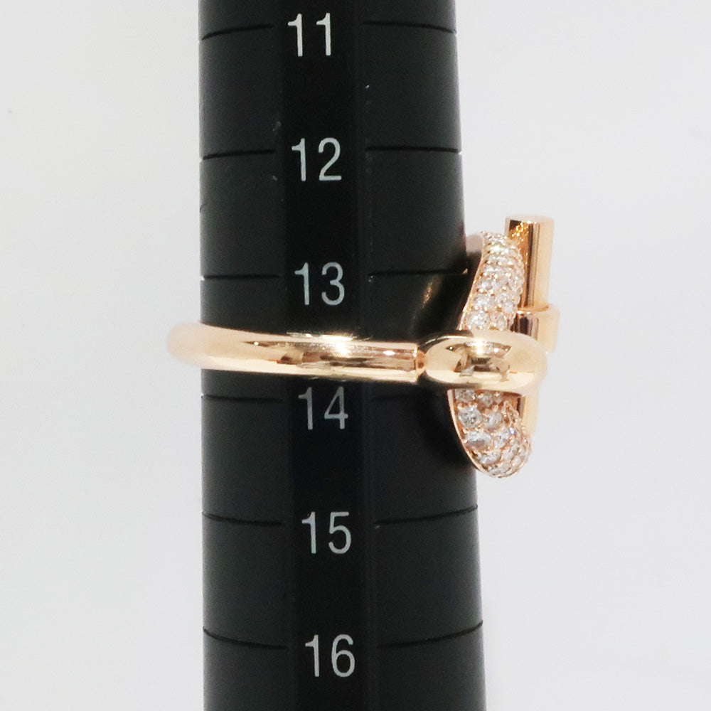 Hermes Adjuge Ring 750PG Pink G K18 Diamond 