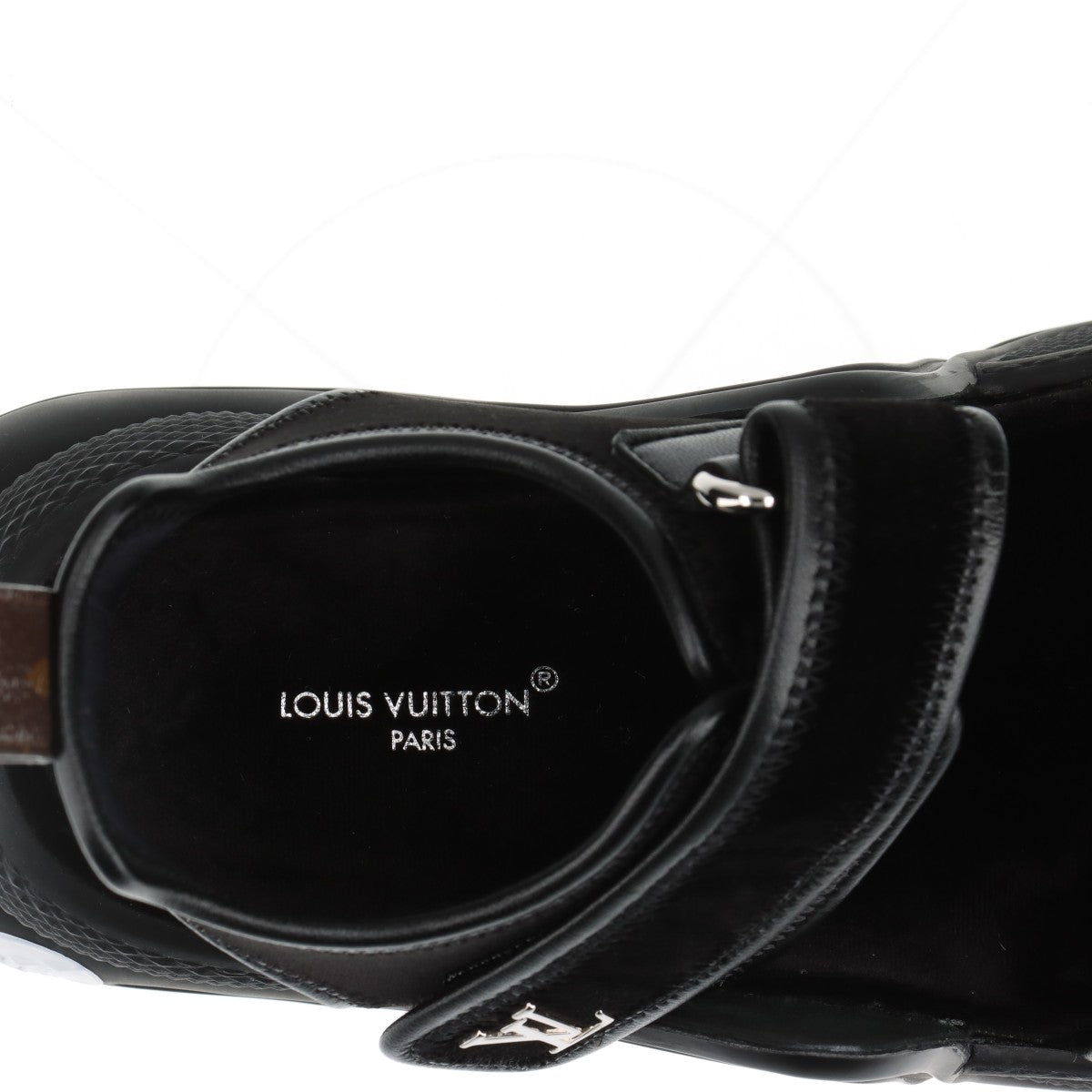 Louis Vuitton LV Lighting Line 23 Years White x Leather Sandals EU34  Black CL0233 LV Logo Berklo Strap Box  Bag