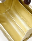 CHANEL 1996-1997 Gold Lambskin Kisslock Handbag
