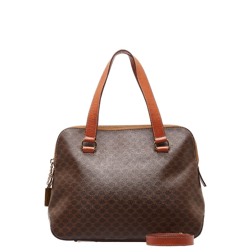 Celine Macadam Handbag Shoulder Bag 2WAY Brown PVC Leather  Celine