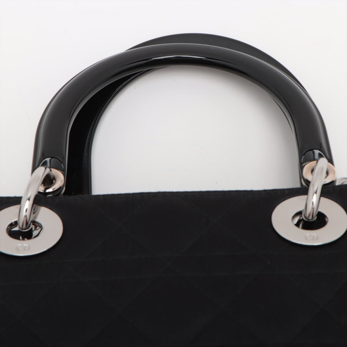 Christian Dior  Dior Lady Satin Handbag Black