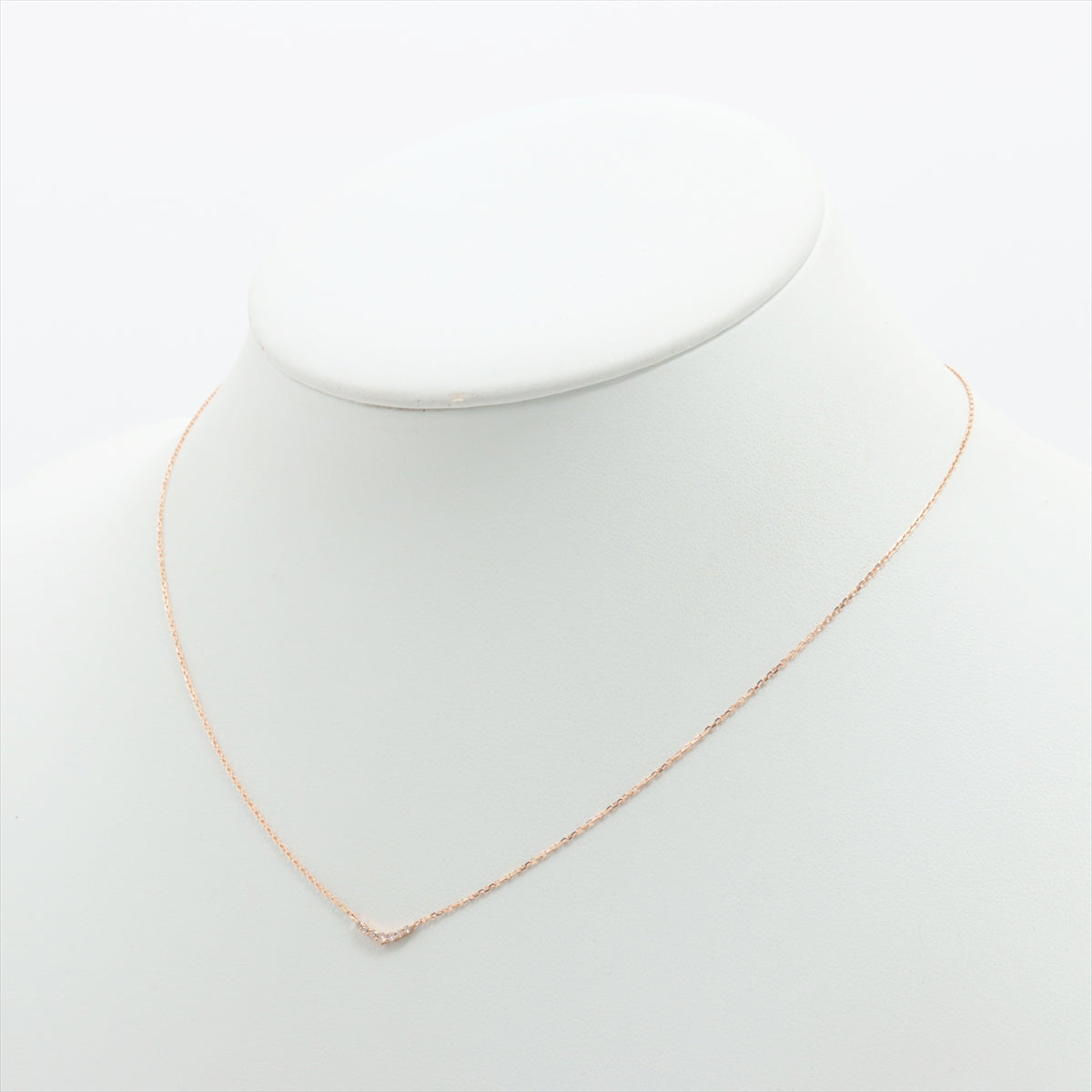 Agat diamond necklace K10 (YG) 0.8g 0.05 E