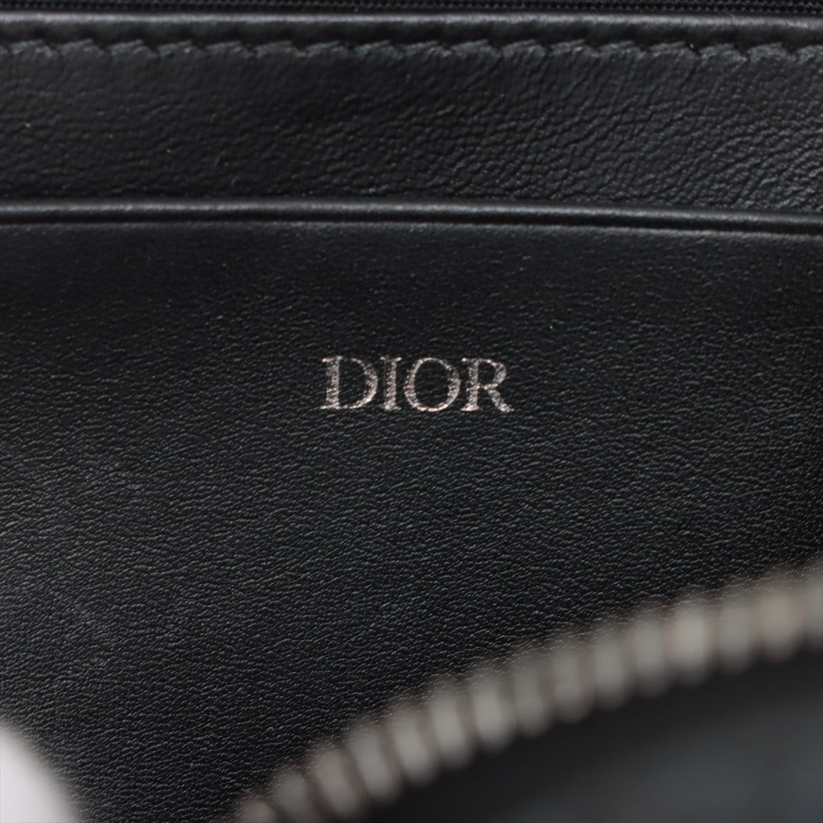 Christian Dior CD diamond PVC leather shoulder bag black    store