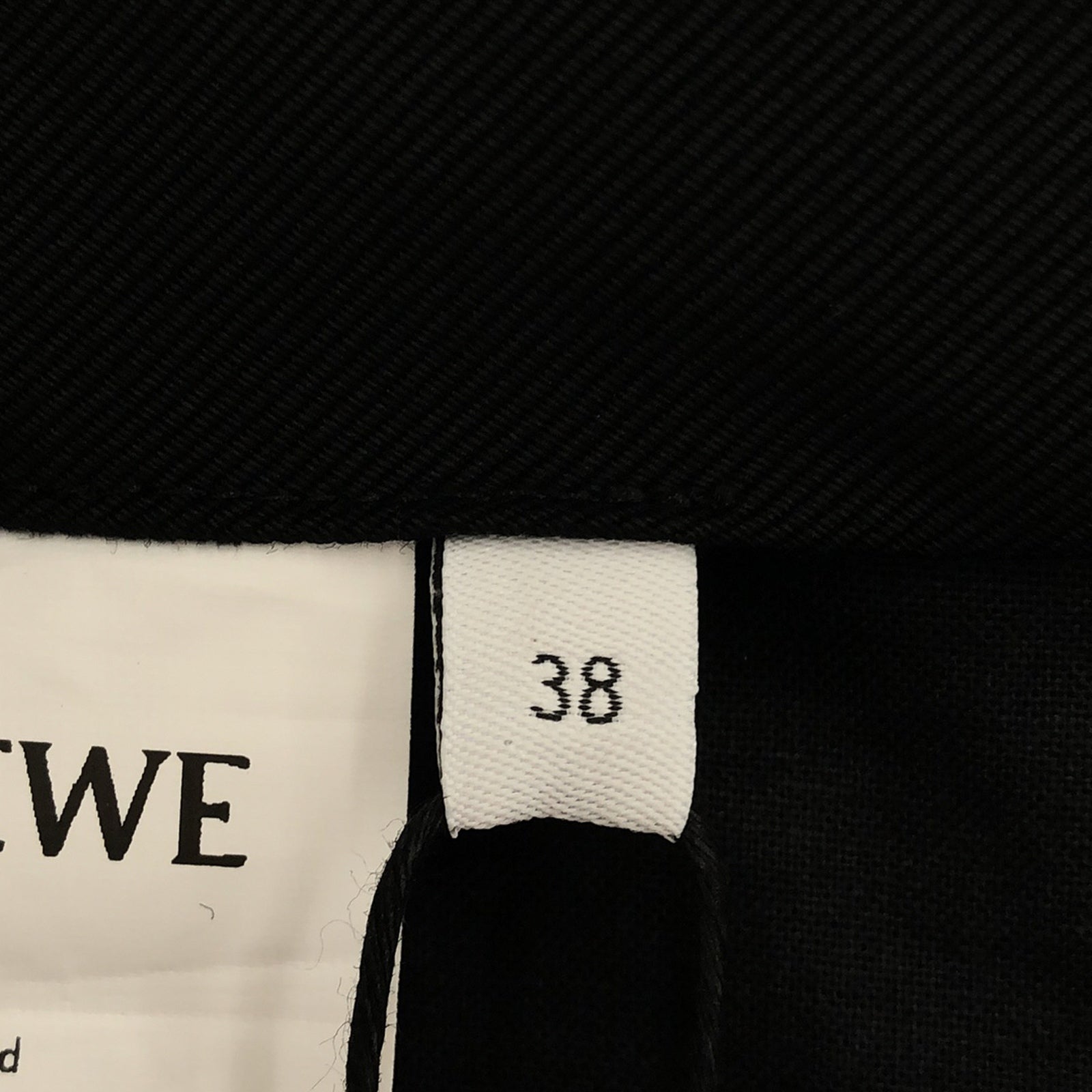 Loewe LOEWE Pants Clothing Bottoms Wool  Black S540Y04XBM110038