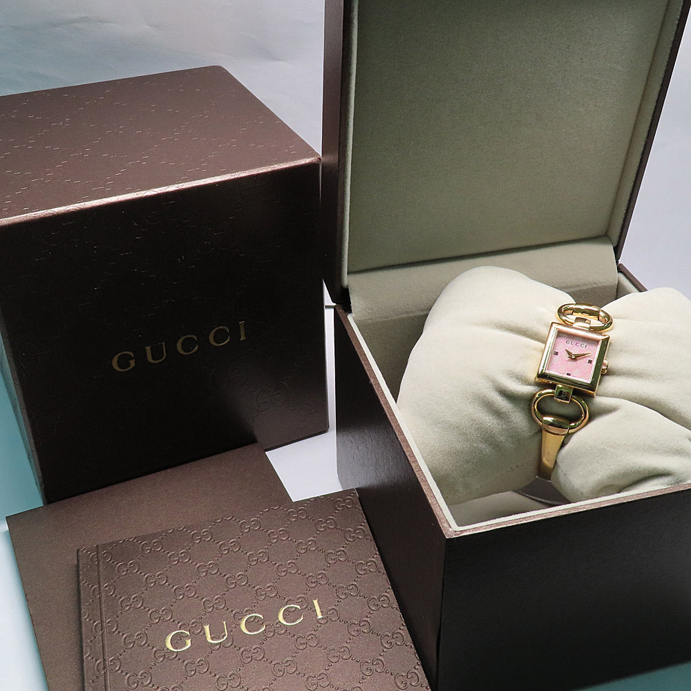 Gucci Tornavouni YA120520 SS Pink PVD Pink S Quartz Women&#39;s