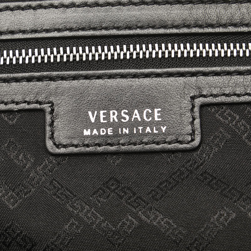 Versace Meduser Handbag Black Leather  Versace