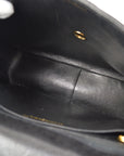 CHANEL 1994-1996 Big CC Straight Flap Bag Medium Black Caviar