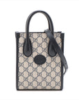 Gucci GG Supreme 2WAY Handbag Navy 671623