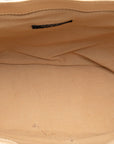 Burberry Nova Check Handbag Tote Bag Beige Linen Leather