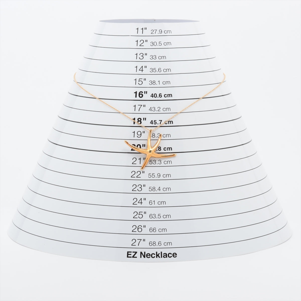 Tiffany Starfish Necklace 18K (YG) 4.5g