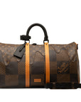 Louis Vuitton Giant Keepall Bandouliere 50 Boston Bag Shoulder Bag 2WAY N40360 Brown PVC Leather Men Louis Vuitton