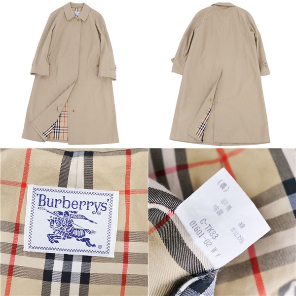 Vintage Burberry Burberrys Coat  Coat Balmacaan Coat Back Check Out  11AB3 (M Equivalent) Beige (M Equivalent)