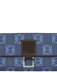 Loewe Blue Anagram Long Wallet