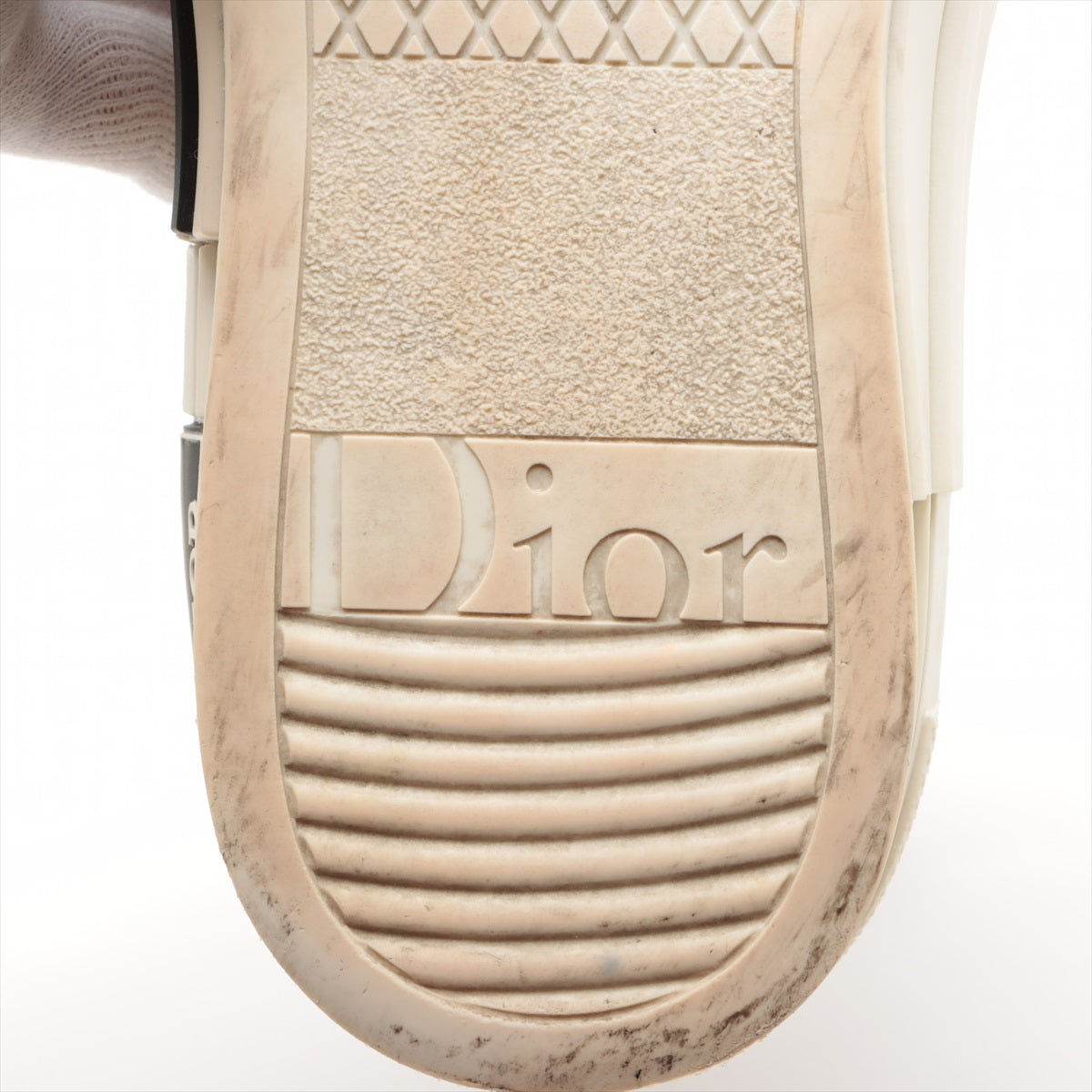 Dior B23 Factory High-Cut Sneaker 42 Men White Black Change Homo  Right Foot Laver Parts Shredded