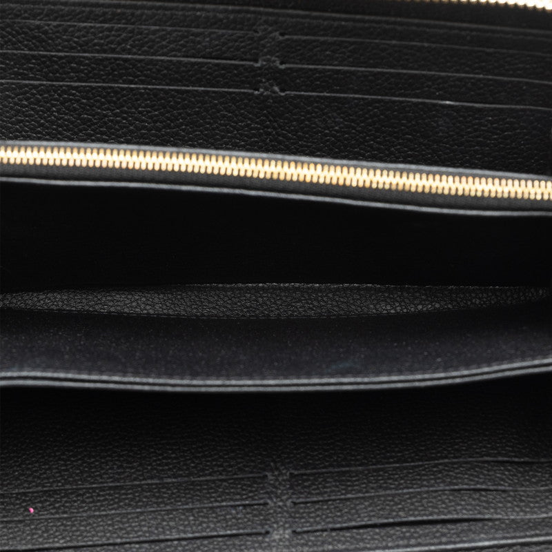 Louis Vuitton Monogram Amplant Broderie Zippie Wallet Long Wallet M81141 Cream Beige Leather  Louis Vuitton