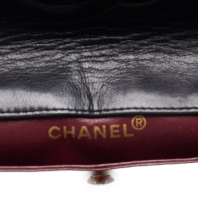 Chanel Matrasse Turn-Lock  Flap Chain Shoulder  Black  Shoulder Bag  Shoulder Bag Ladies Shoulder Bag Hybrid 【 Ship】【SS】 E-