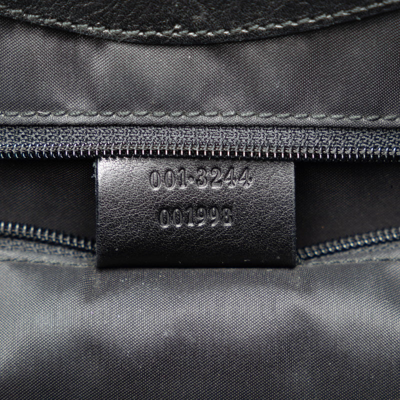 Gucci Bamboo Handbag Shoulder Bag 001 3244 Black Leather  Gucci