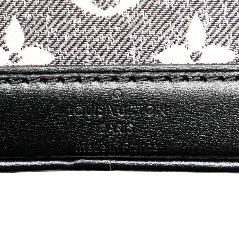 Louis Vuitton Monogram  Nanoe Handbag 2WAY M46449 Gr Black Denim Leather  Louis Vuitton