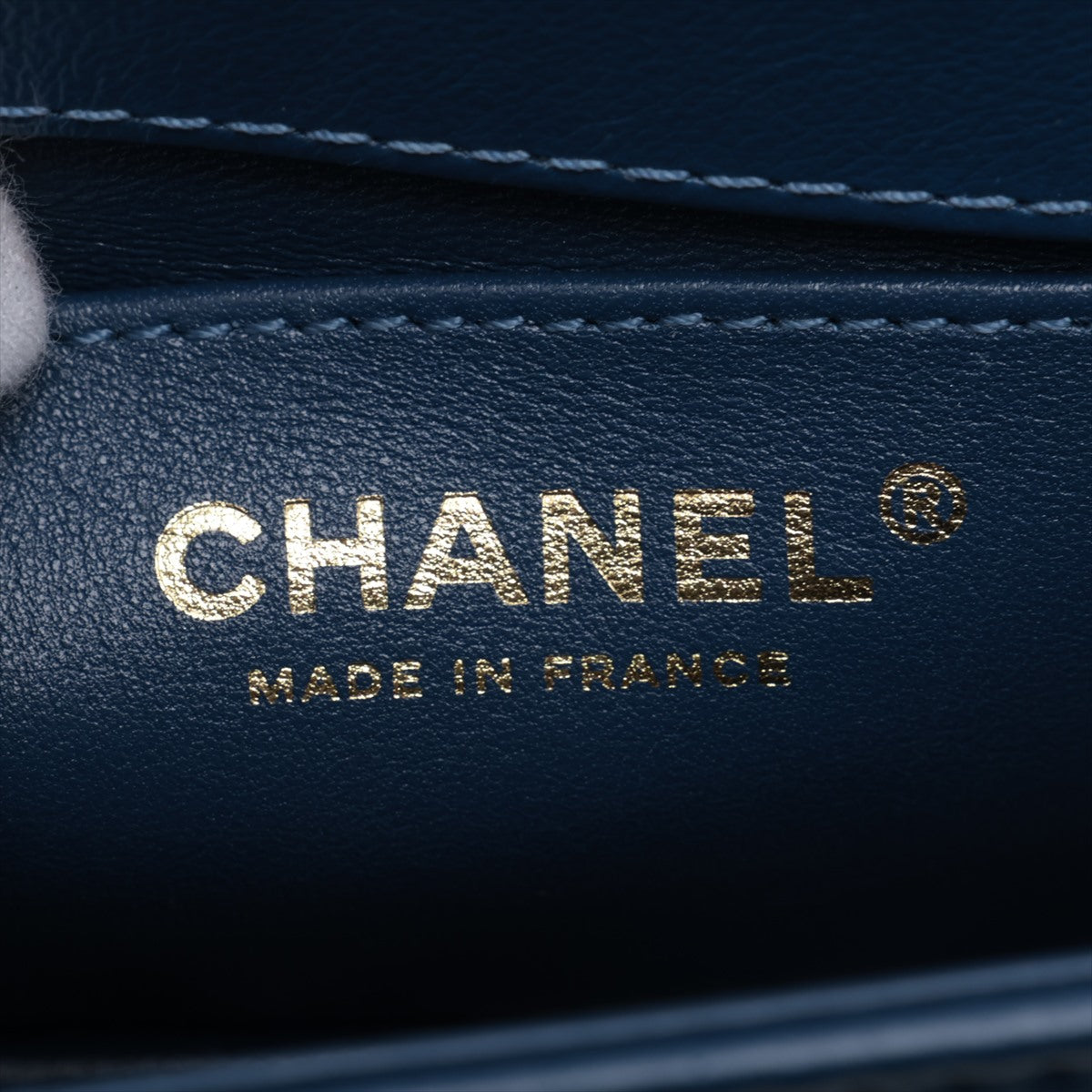 Chanel Boy Chanel 20 Small Chain Leather Shoulder Bag Blue G  A67085