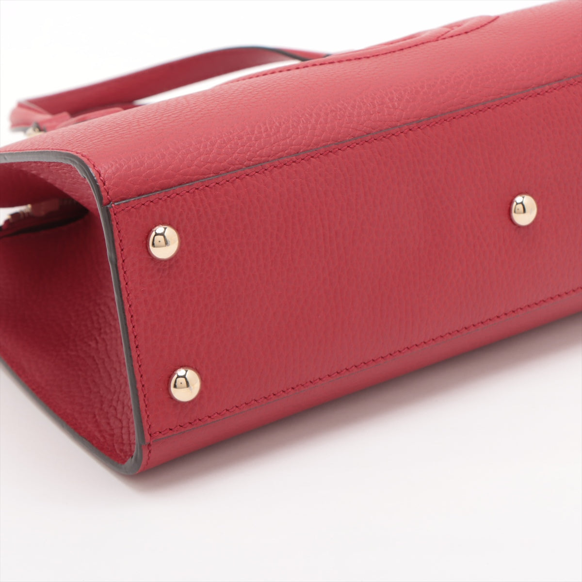 Gucci Soho Leather 2WAY Handbag Red 431571