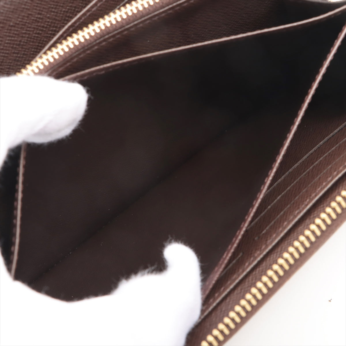 Louis Vuitton Damier Zippie Wallet N41661 Brown Round Zip Wallet
