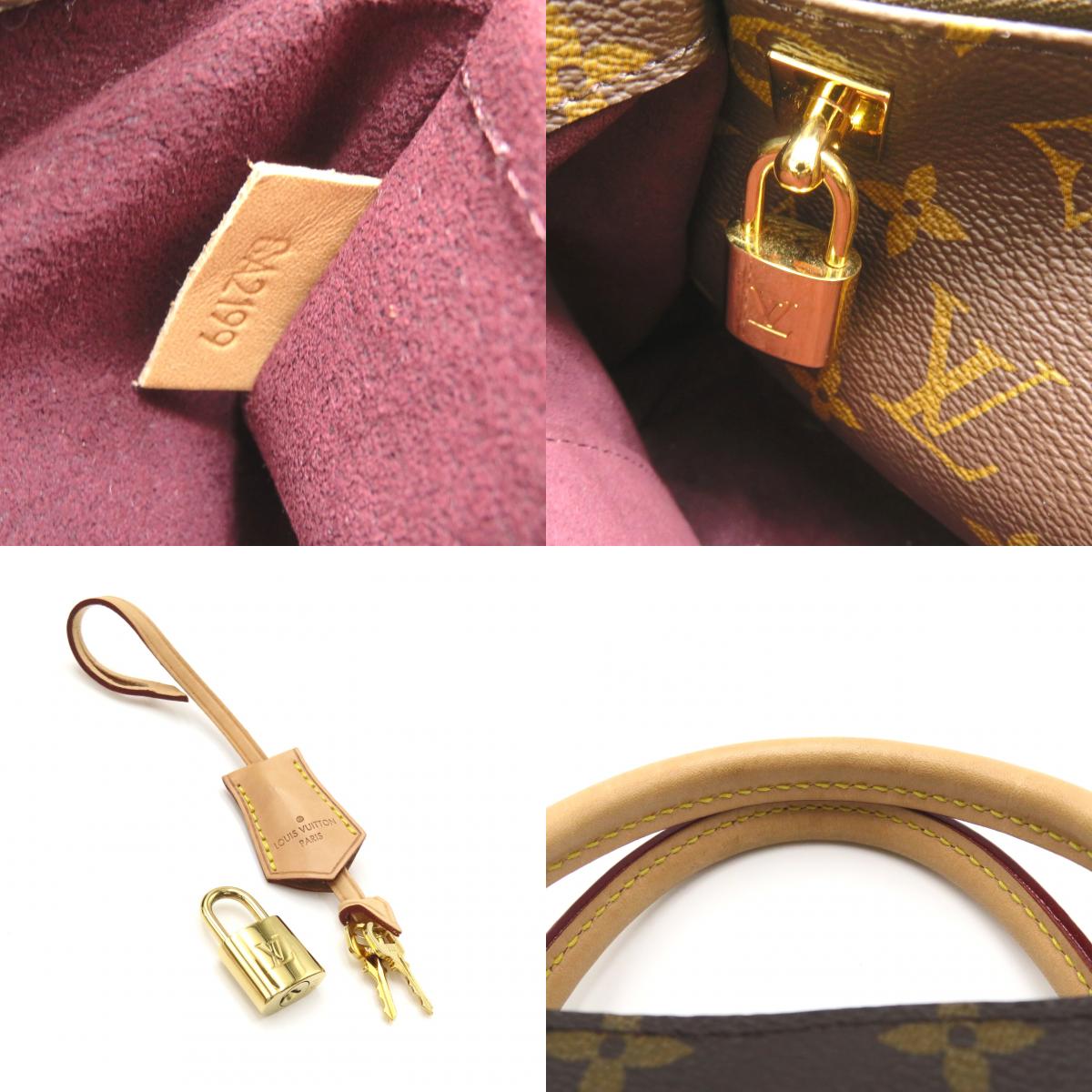 Louis Vuitton Montaigne BB  Bag 2w Shoulder Tote Bag PVC Coated Canvas Monogram  Brown M41055
