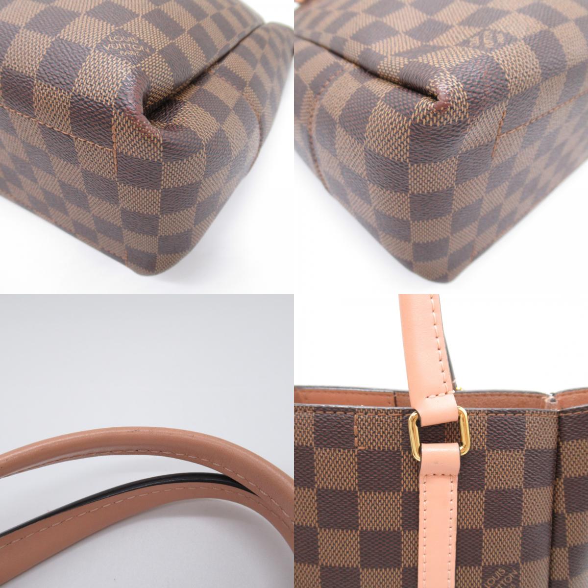 Louis Vuitton Belmont NV BB Shoulder Bag PVC Coated Canvas Damier  Brown  N60297