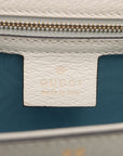 Gucci Bee & Star Leather Shoulder Bag White 524405