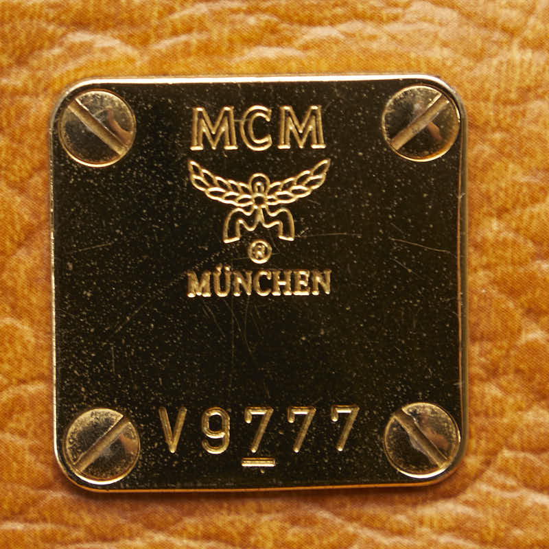 MCM Wiesetos Scarfs Lock Backpack MMKAAVE10 Brown Leather  MCM  MCM