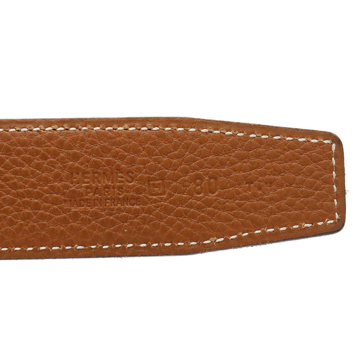 Hermes H-Belt Reverseible Leather Black Black Brown Tea Gold  