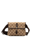 Gucci GG canvas vest bag body bag 92543 beige canvas leather ladies Gucci