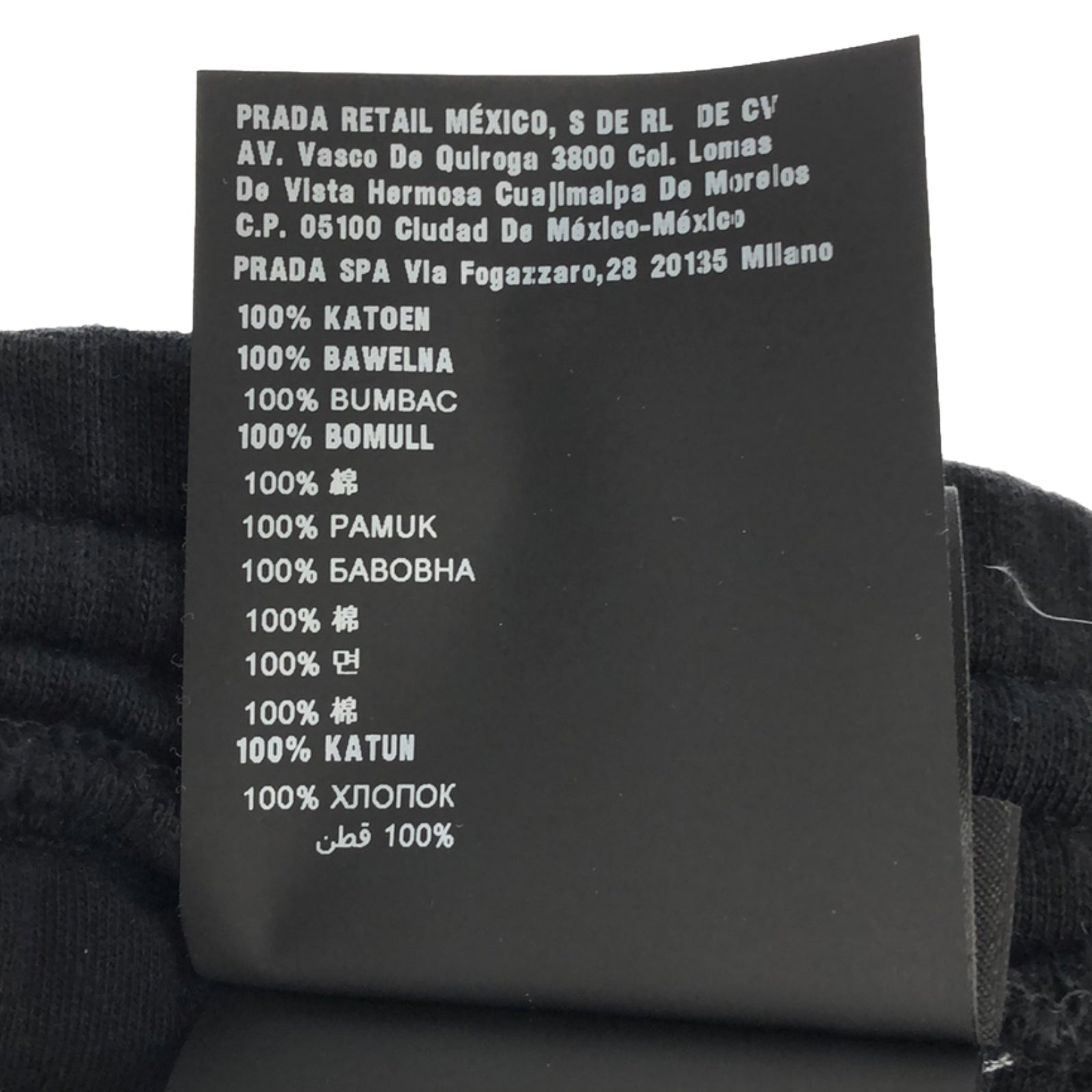 Prada Prada  Clothing Bottoms Cotton Men Black RN.98339