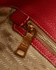 Prada Handbag 2WAY Red Leather  Prada