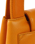 Chanel 1997-1999 Orange Caviar Medium Shopping Handbag