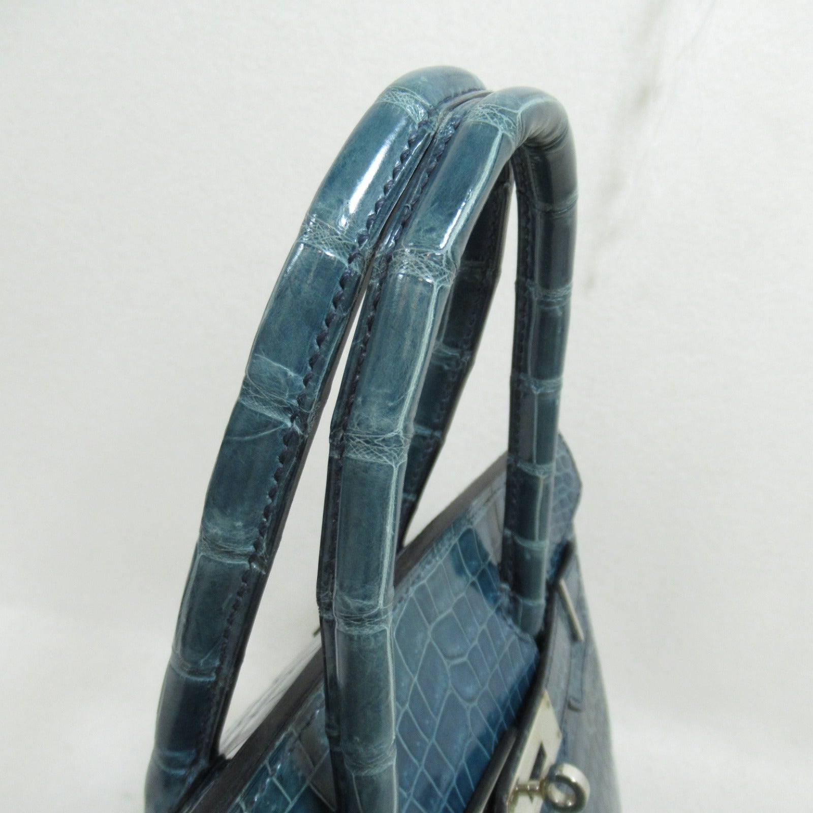 Hermes Birkin 30 Blue Roy Handbag Handbag Handbag Handbags Leather Crocoporosus  Blue Blue Blue / J Strip / Sil G