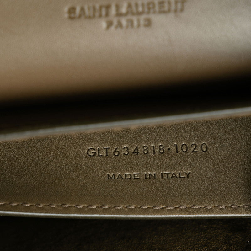 Sun-Laurent Monogram Kia  Shoulder Bag 634818 Gr Curly Leather  Saint Laurent