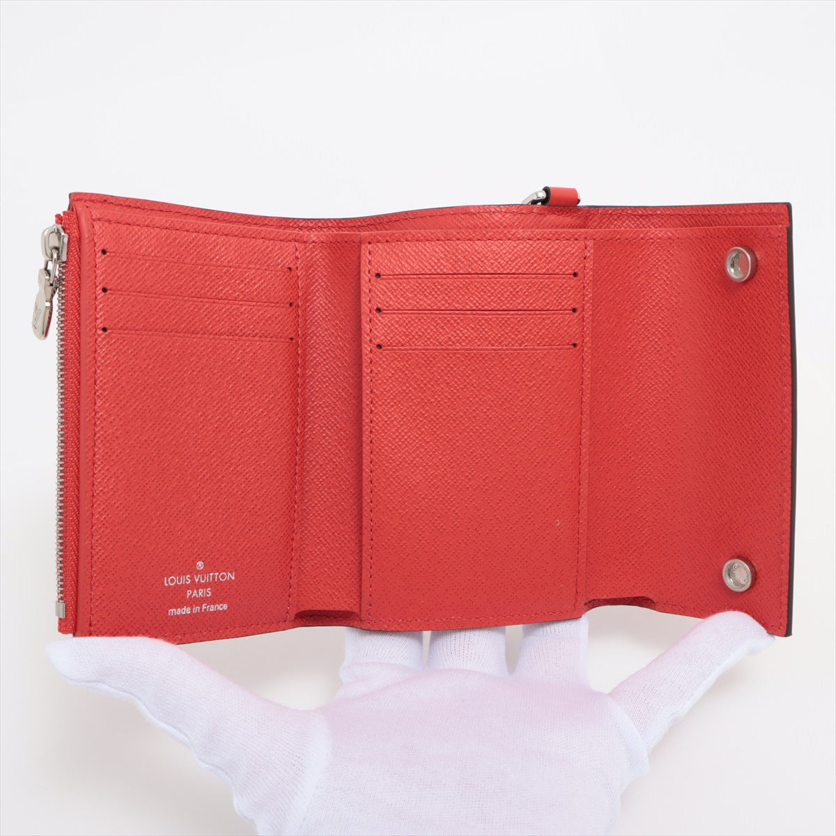 Louis Vuitton Red Epi Leather 2024 Compact Wallet