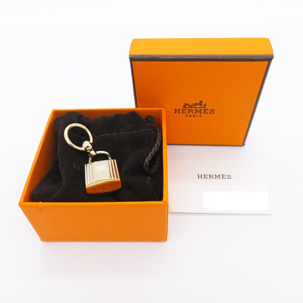 Hermes Cadena Motif SCalf Ring Twilight  Charm Accessories G Small Boxes Unused