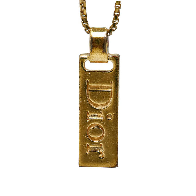 Dior vintage trotter plate necklace g makeup ladies Dior